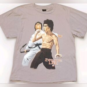 Changes Bruce Lee Graphic T Shirt Men's Size XL Double Sided VTG USA 90s Kung Fu